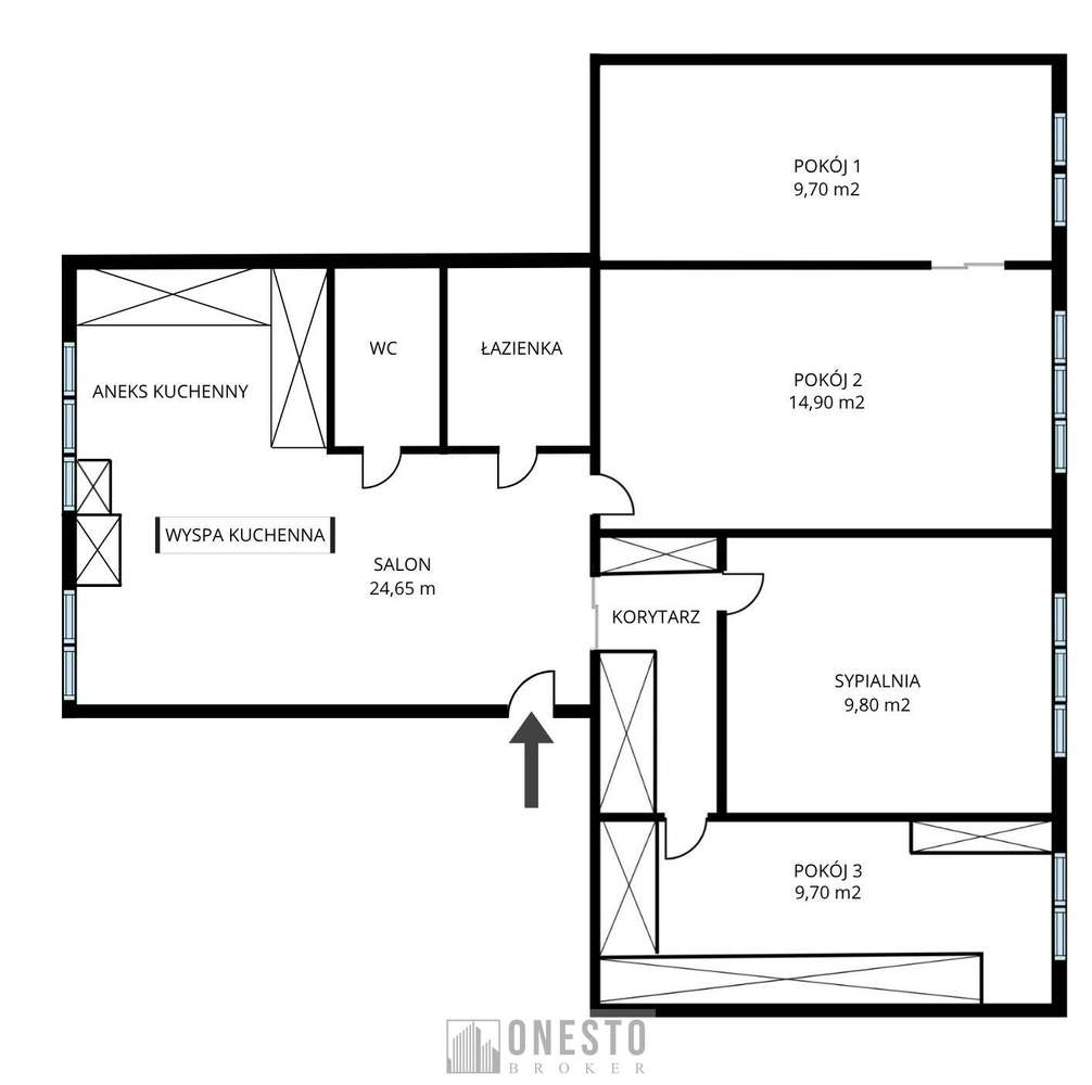 Sprzedaż mieszkania 4/5pok. 72,5 m2, ul. Trześniowska Lublin-15