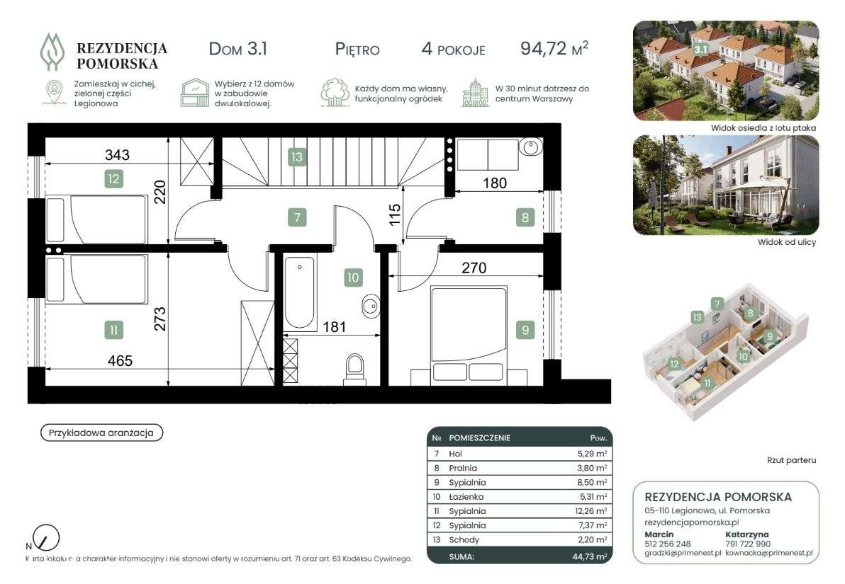 Rezydencja Pomorska- domy w Legionowie-11