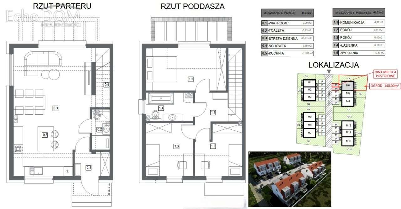 Domy na sprzedaż Zielony Zakątek Krzyżańskiego M6-4