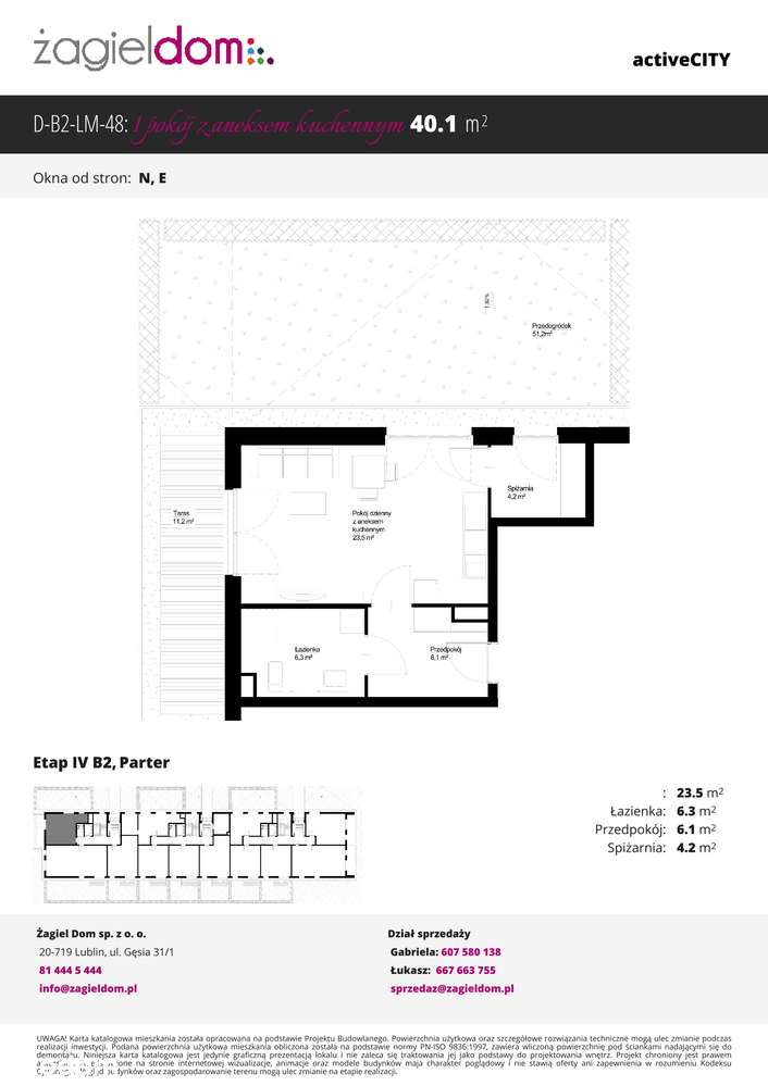 Active City | mieszkanie 1-pok. | B2_0_48, ogródek - Pełny obrazek: 1/7