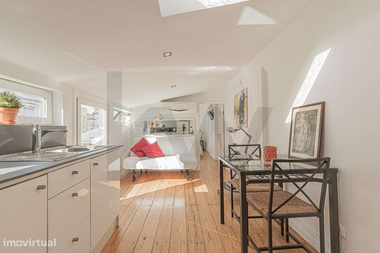 LUMINOSO APARTAMENTO T1 COM VARANDA NO PRÍNCIPE REAL, LISBOA - Grande imagem: 5/23