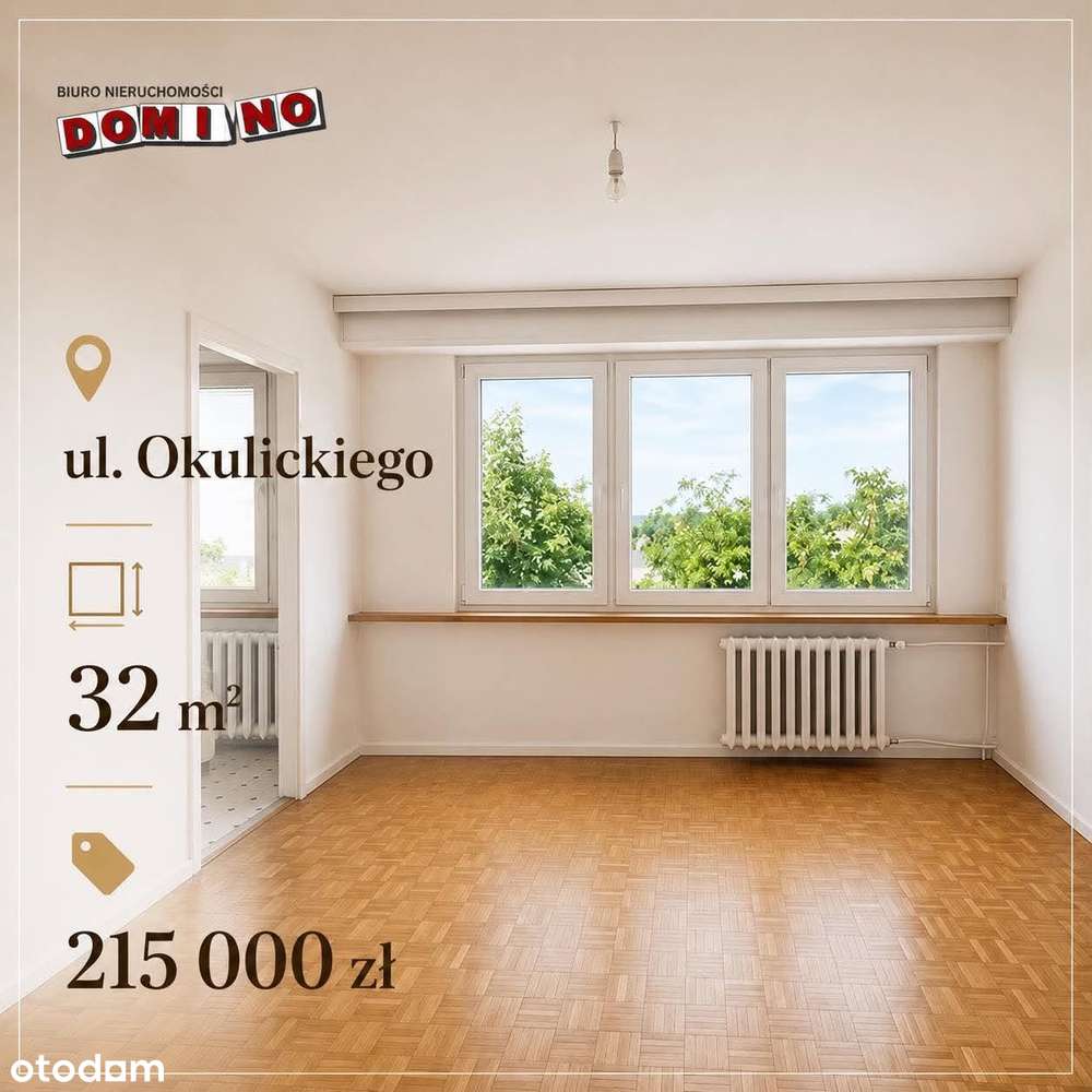 ul. Okulickiego, 2 pokojowe mieszkanie do remontu-0