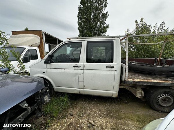 usa dreapta spate vw transporter Doca Dakota cu 4 Usi si benă oblon lateral original din aluminiu geam lunetă T6 - 1