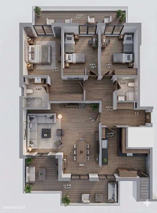 Apartamentos T3 Novos com Garagem  – Zona Norte de Coimbra