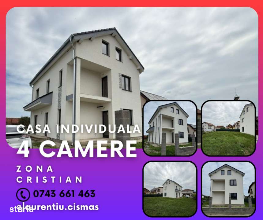 Casa individuala - 4 camere - Teren 521 mp-0