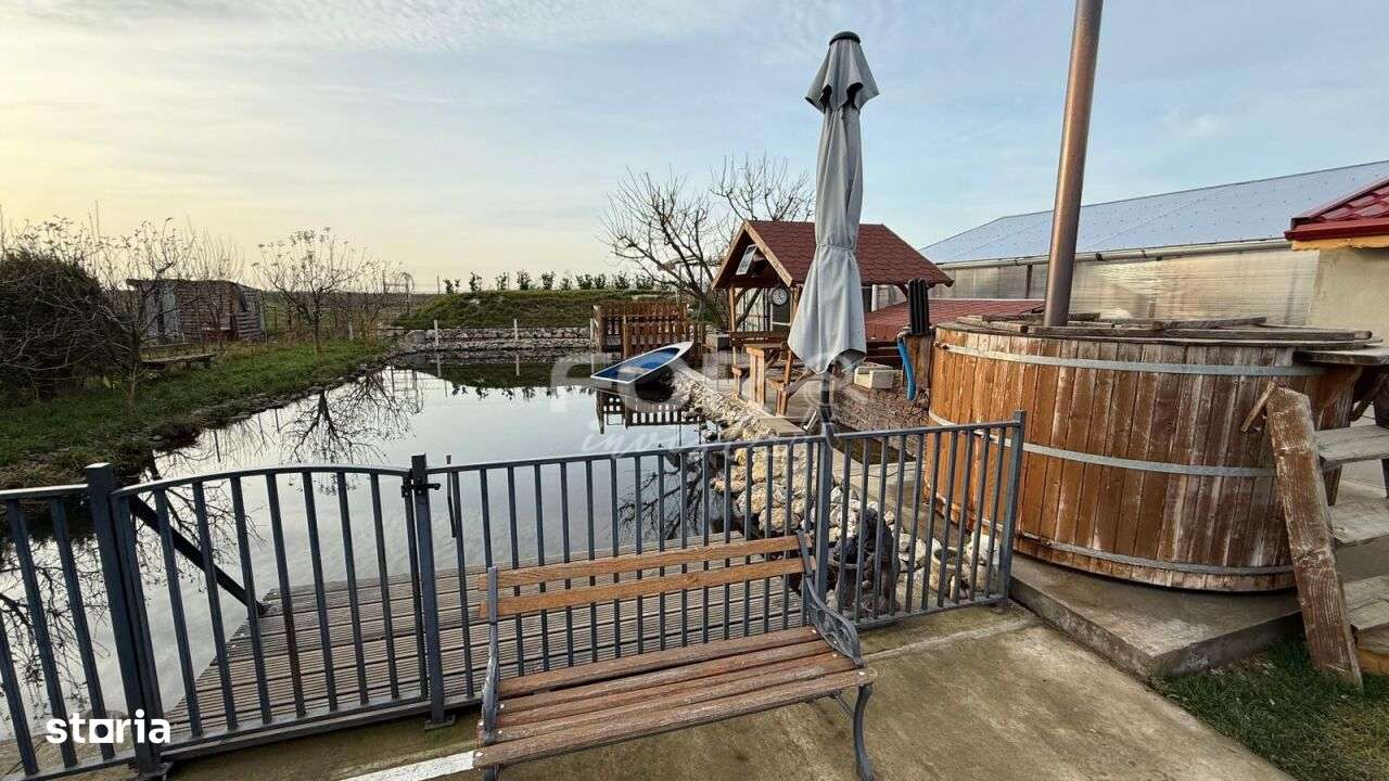 Cabana cu iaz, sera si 857mp teren de vanzare Livada de Bihor-7