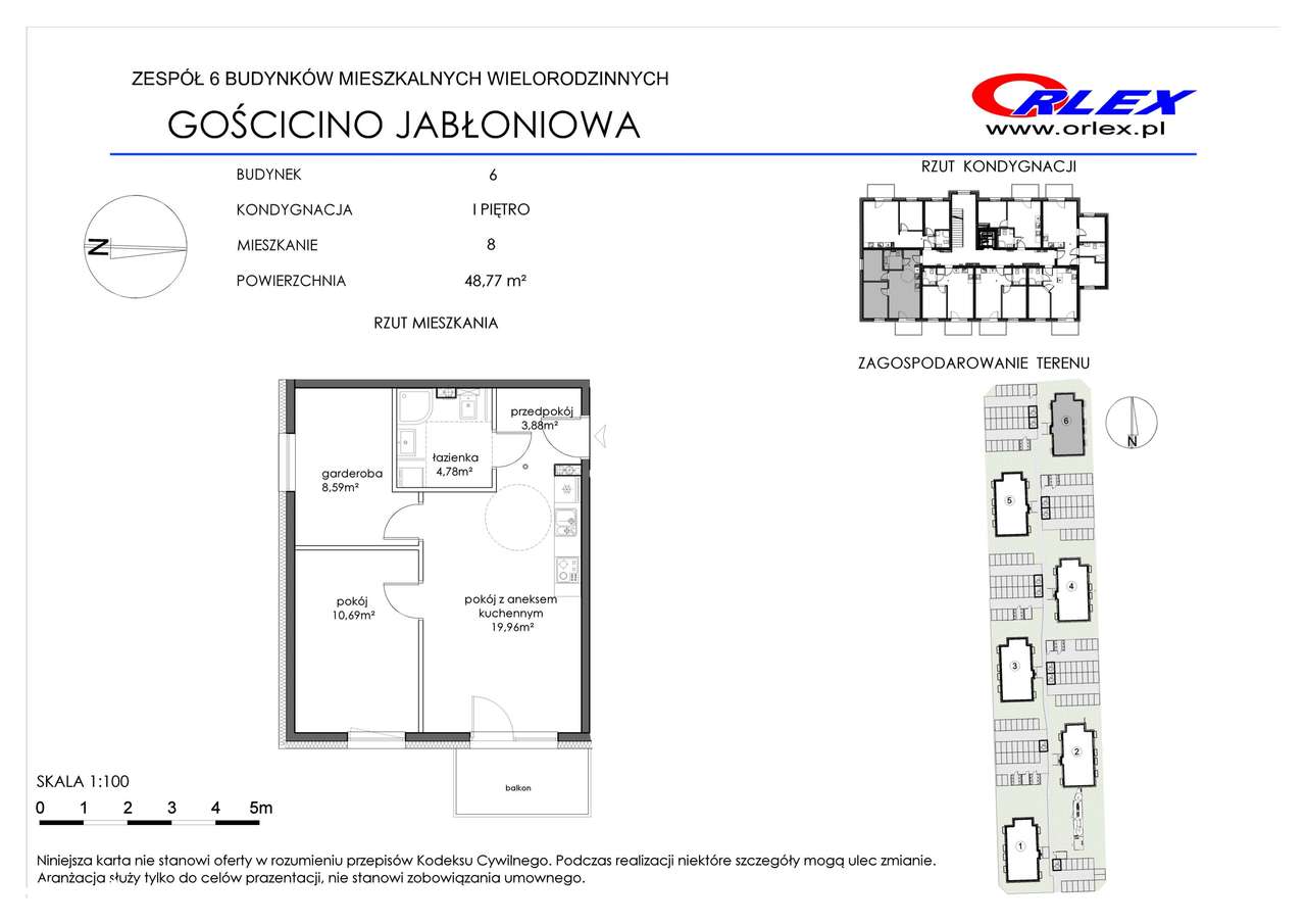 Gościcino ul. Jabłoniowa 1/8 (lokal J1_8)