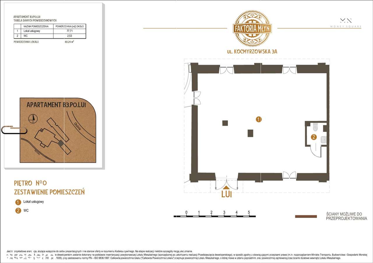 Faktoria Młyn | lokal inwestycyjny B3.P0.LU.1 - Pełny obrazek: 2/7