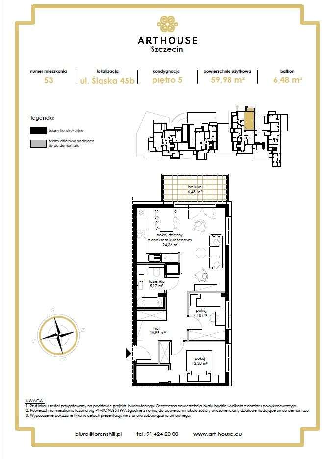 3-pokojowe mieszkanie w prestiżowym projekcie - Pełny obrazek: 2/7