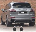 PONTEIRAS DE ESCAPE PARA PORSCHE CAYENNE 17- LOOK GTS PRETO - 1