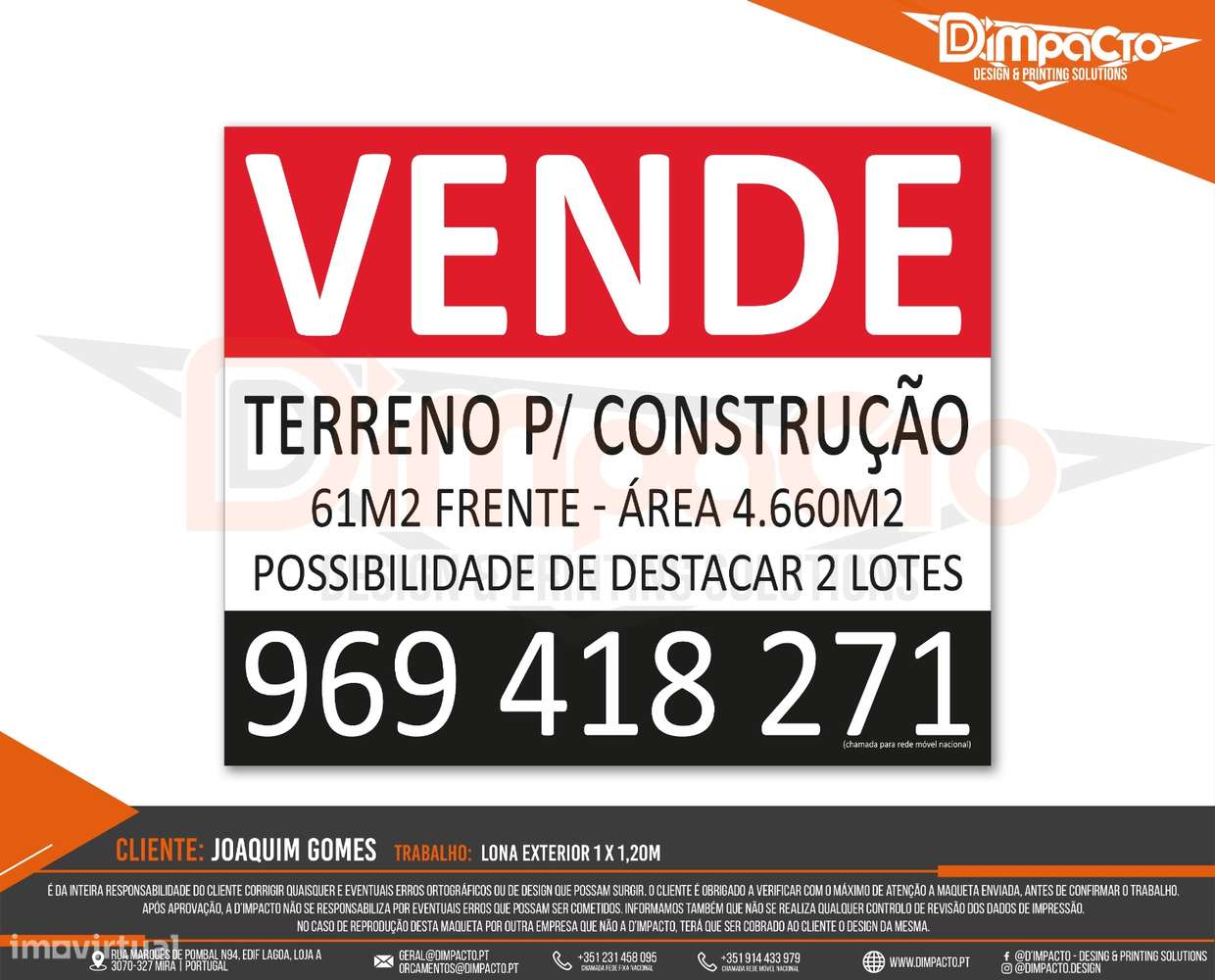 Excelente terreno urbano, com vistas desafogadas e belas. - Grande imagem: 2/2