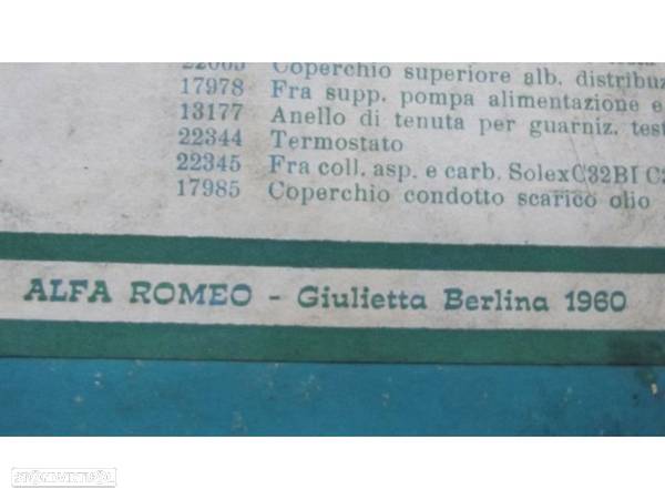 alfa romeu giulietta  1980 jogo de juntas completo - 1