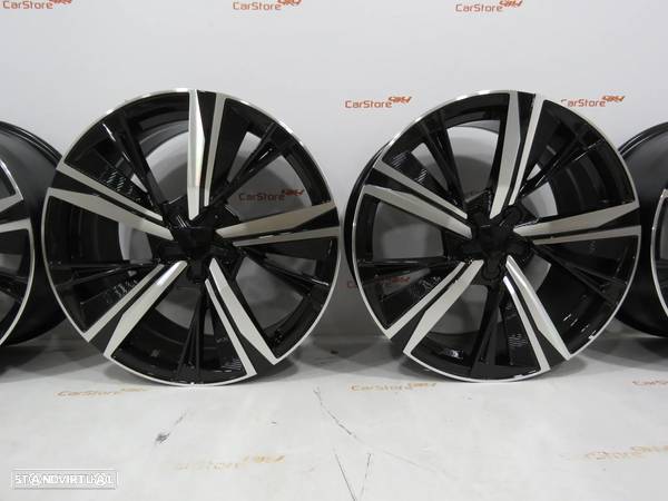 Jantes Look Peugeot GT Line 18 x 8 et 45 5x108 Preto + Polido - 2