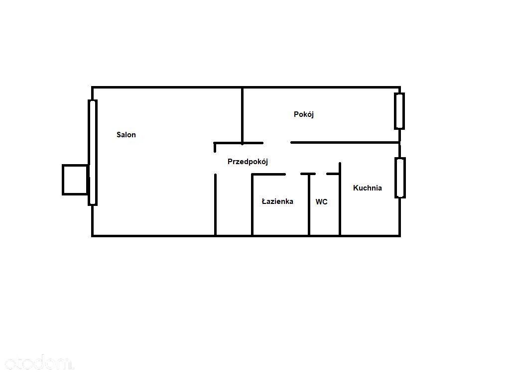 Mieszkanie 48m, 2 pokoje, parter - Łowicz