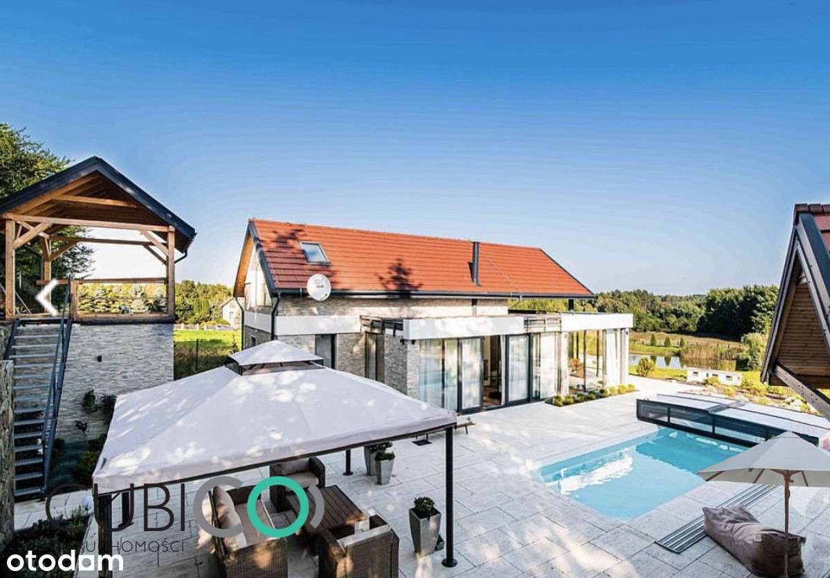 Unikalna willa z basenem nad jeziorem koło Morąga-0