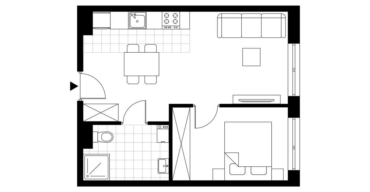 Ostoja Przylesie | mieszkanie 2-pok. | 1_3_03 - Pełny obrazek: 4/9