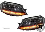 Faruri 3D LED compatibile cu VW Golf 7 VII GTI Design - 2