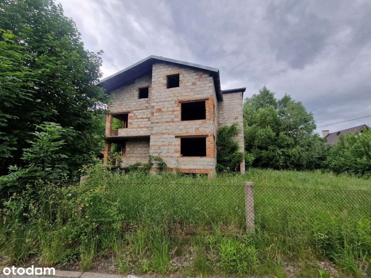 Działka z domem w stanie surowym otwartym - Pełny obrazek: 4/10