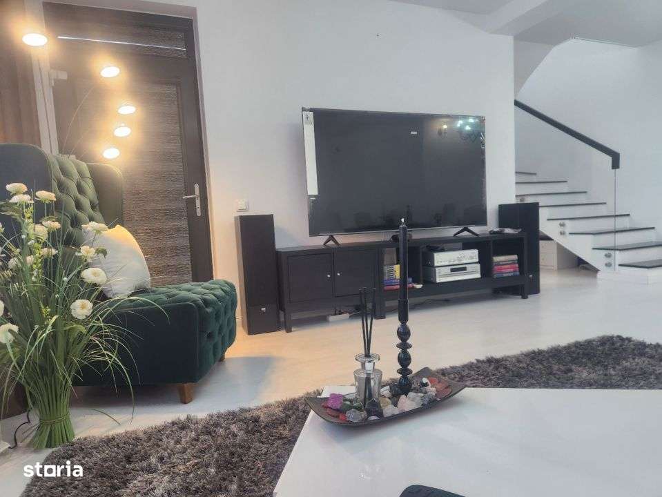 Domnesti, Vila duplex, mobilata si utilata, 4 camere, 135mp, teren 250-14