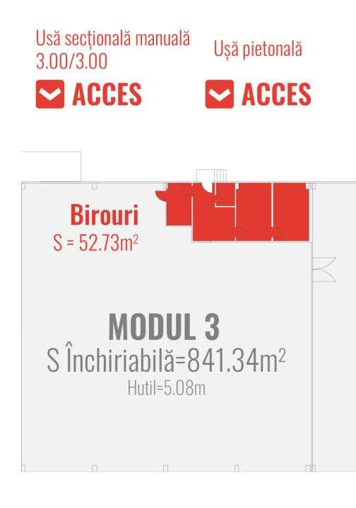 De Inchiriat Hala industriala in Cluj,  460 mp , zona Orastiei - Imagine principală: 5/5