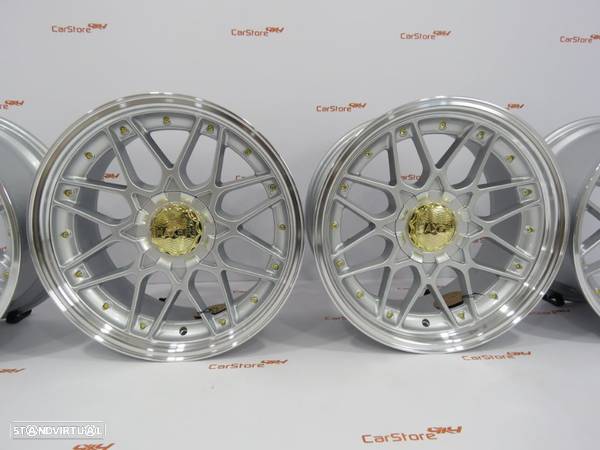 Jantes Haxer HX025 18 " 8 et 30 + 9 et 35 5x120 + 5x112 Cinza+ aba polida - 1