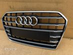 AUDI A6 C7 LIFT COMPETITION 4G 4G0 ORYGINALNY GRILL ATRAPA PRZEDNIEGO ZDERZAKA POD CZUJNIKI PARKOWANIA JAK NOWY 4G0853653T - 3