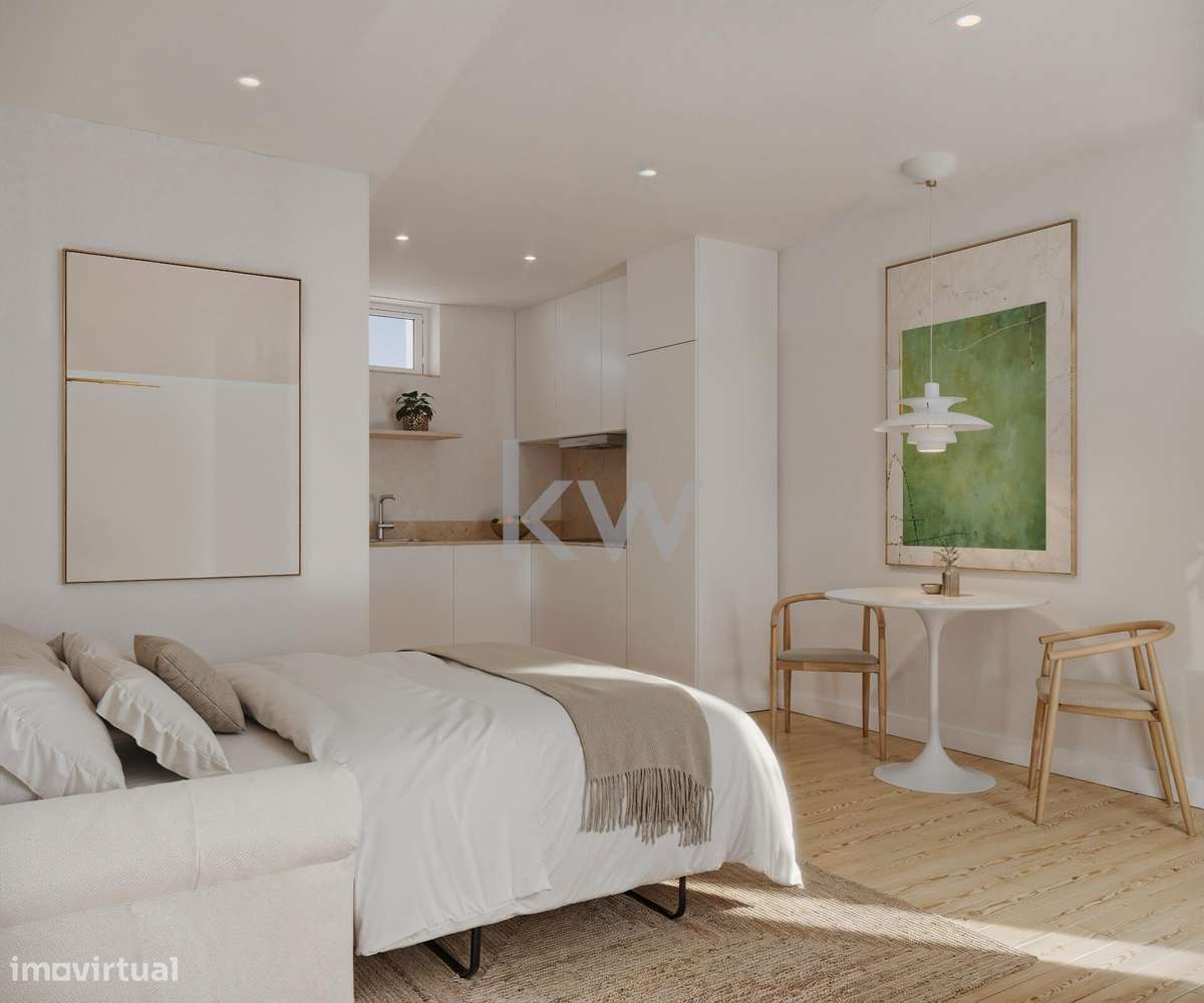 Apartamento T0, no R/c, localizado no coração de Campo de Ourique - Grande imagem: 2/8