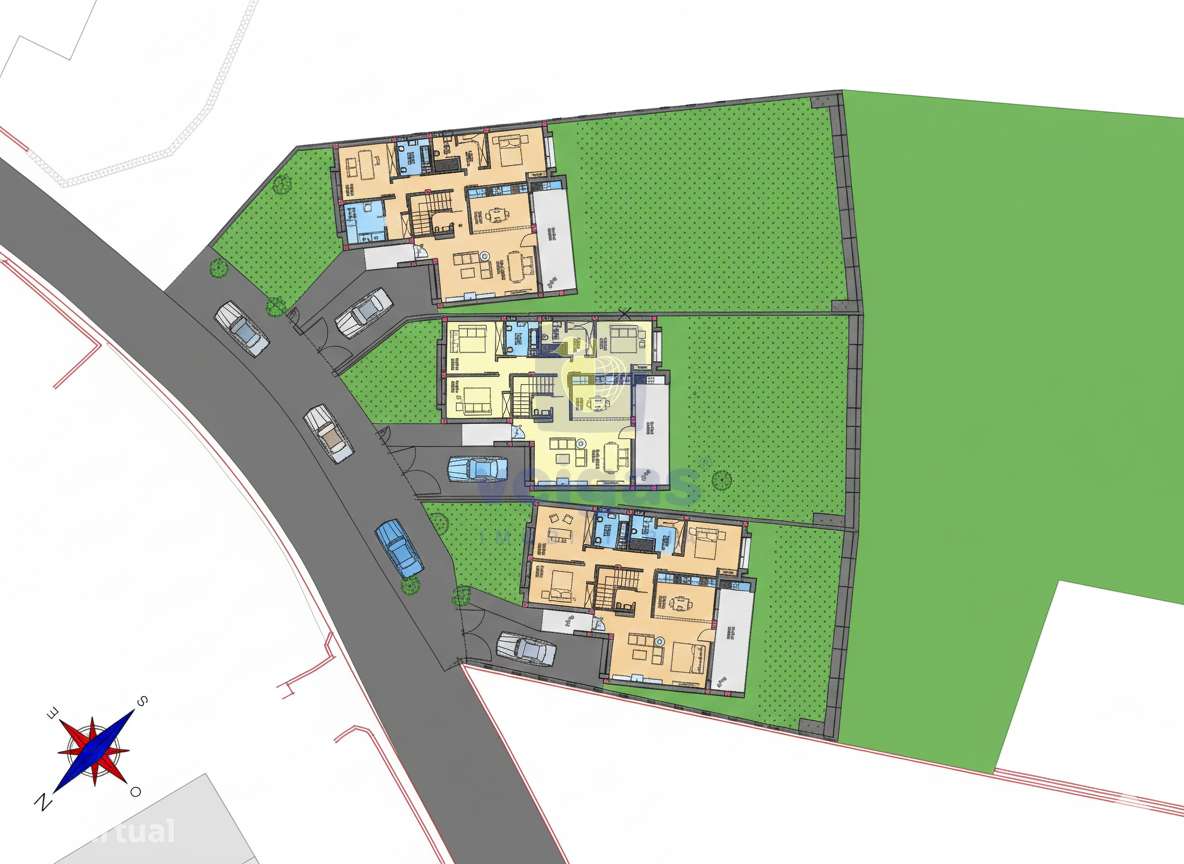 Terreno urbanizável com 1.636m2 em Pousos, Leiria, projeto aprovado pa - Grande imagem: 4/15