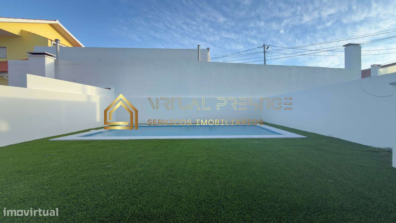 Moradia T4+1 nova com piscina e garagem em Palhais + cave com escri...-31