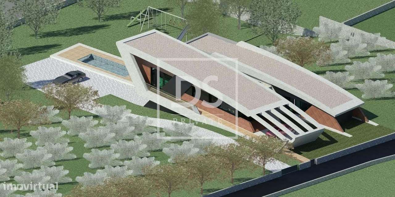 Moradia individual arquitetura moderna (estrutura em betão). Projeto d - Grande imagem: 4/11