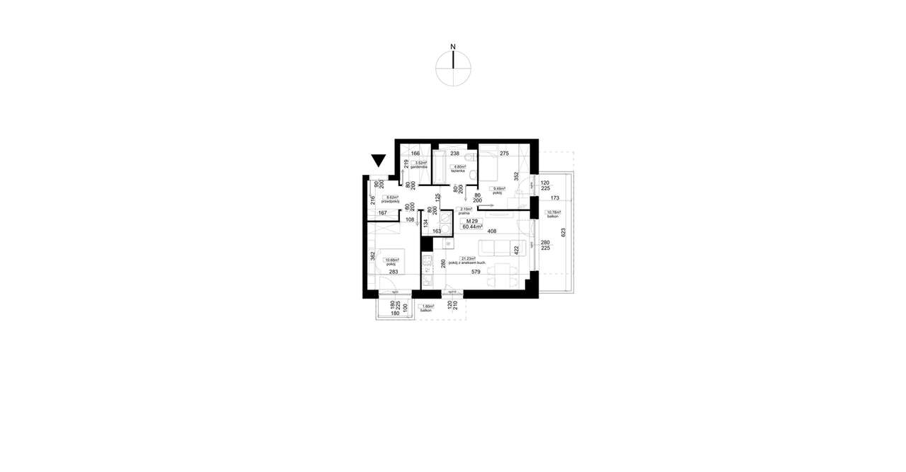 Kalaminta | mieszkanie 3-pok. | 29_4 - Pełny obrazek: 2/5