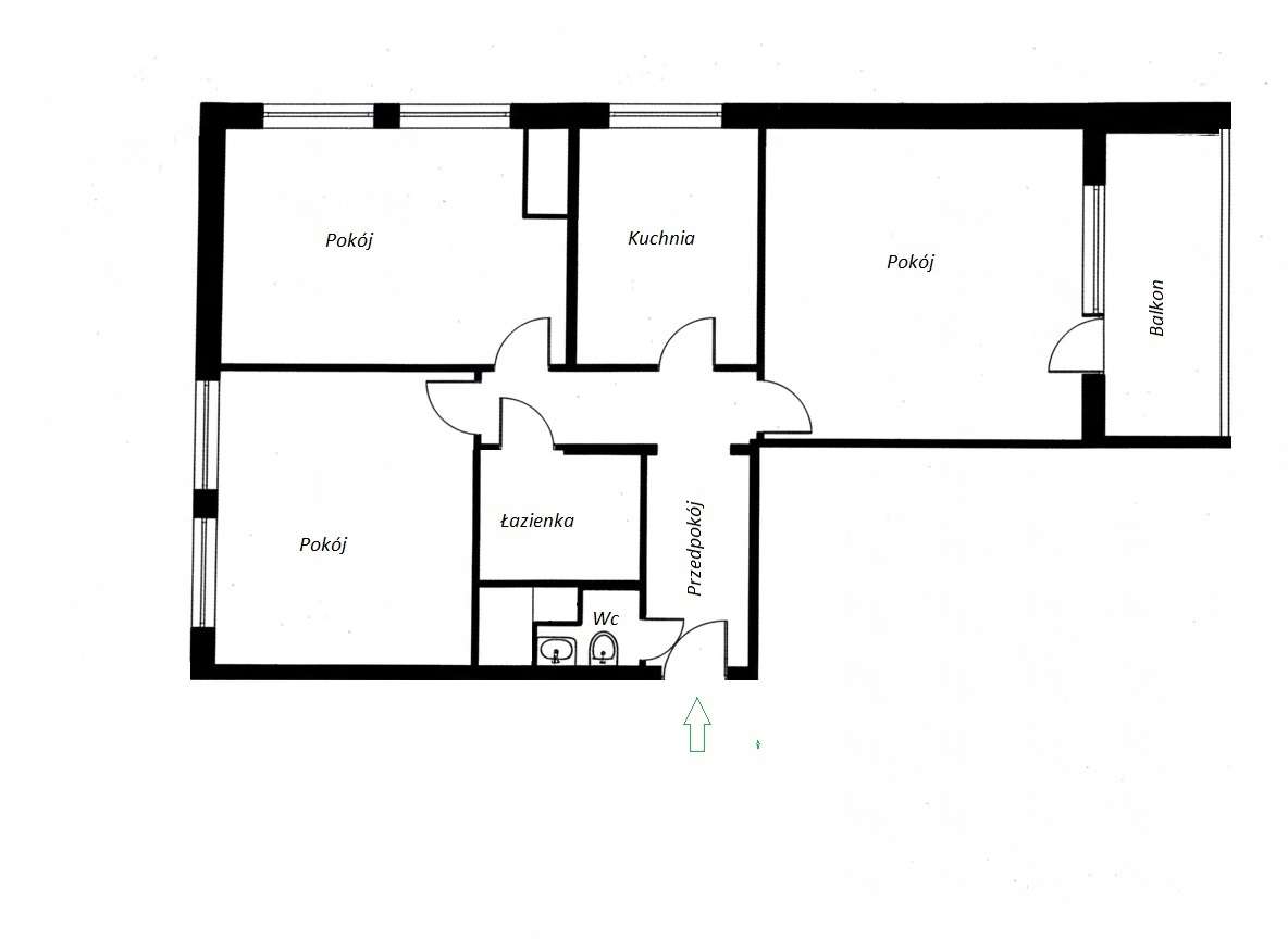 Przestronne 3 pokojowe, loggia, osobna kuchnia Os. Oświecenia-0