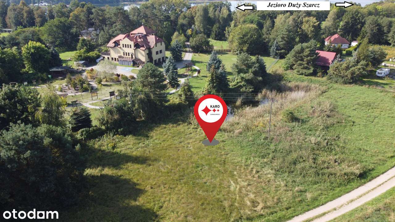 Piękna działka 400 m od Jeziora Duży Szarcz, MPZP-0