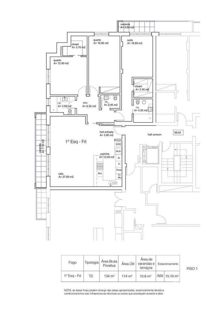 Apartamento T3 em Ericeira de 134,00 m2 - Grande imagem: 5/24