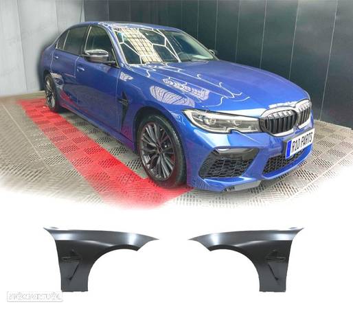 GUARDA-LAMAS PARA BMW G20 G21 19- LOOK M8 METAL - 1