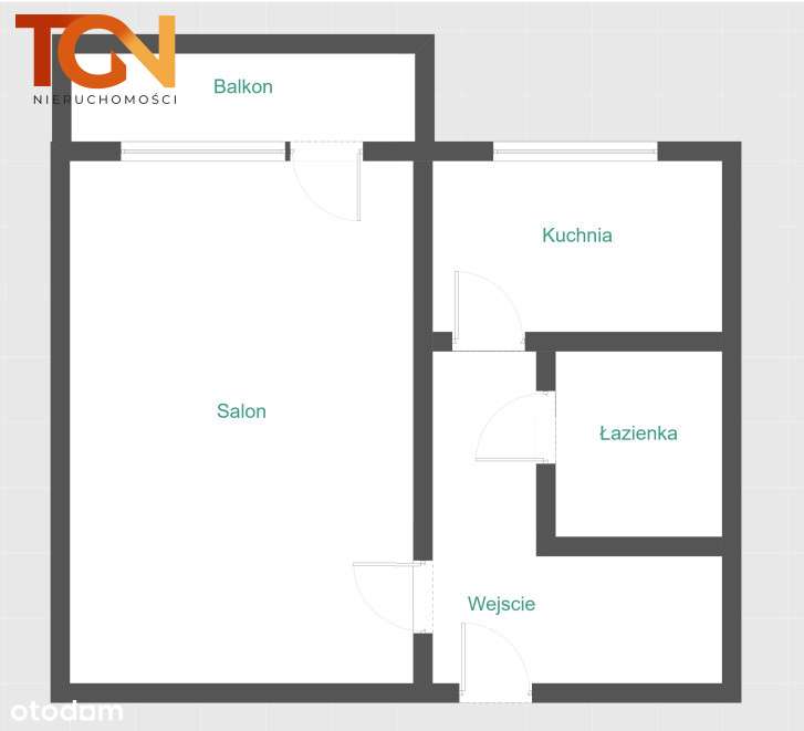 Funkcjonalna kawalerka z balkonem na Teofilowie - Pełny obrazek: 5/5