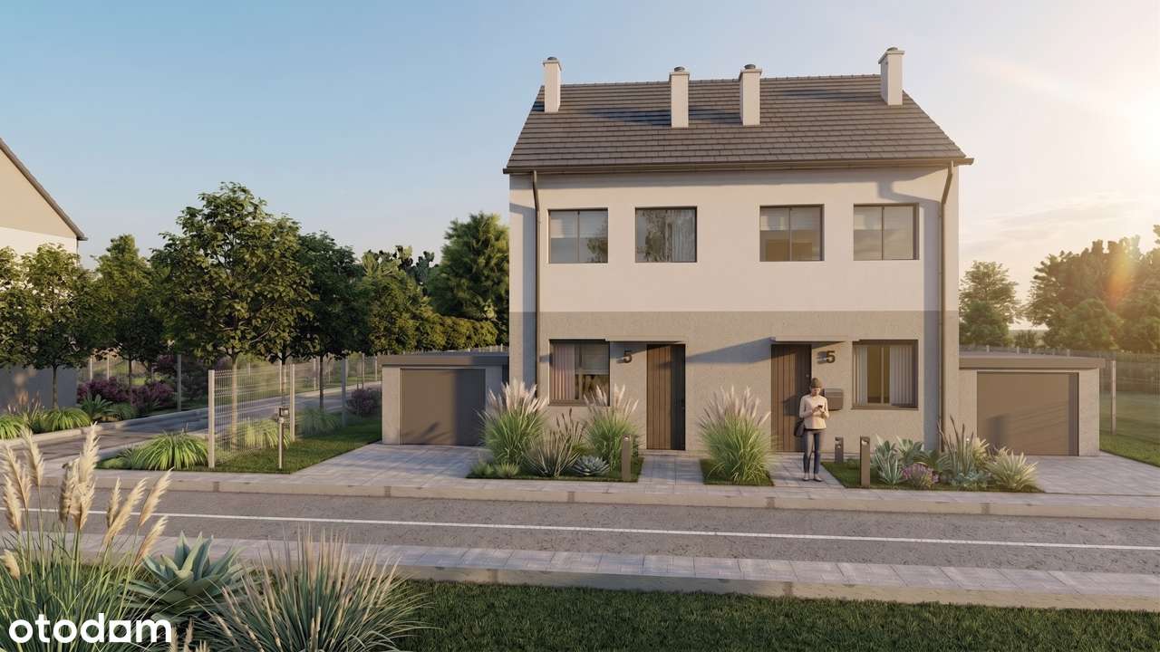Nowy etap! Dom 86,64 m² z ogrodem i garażem