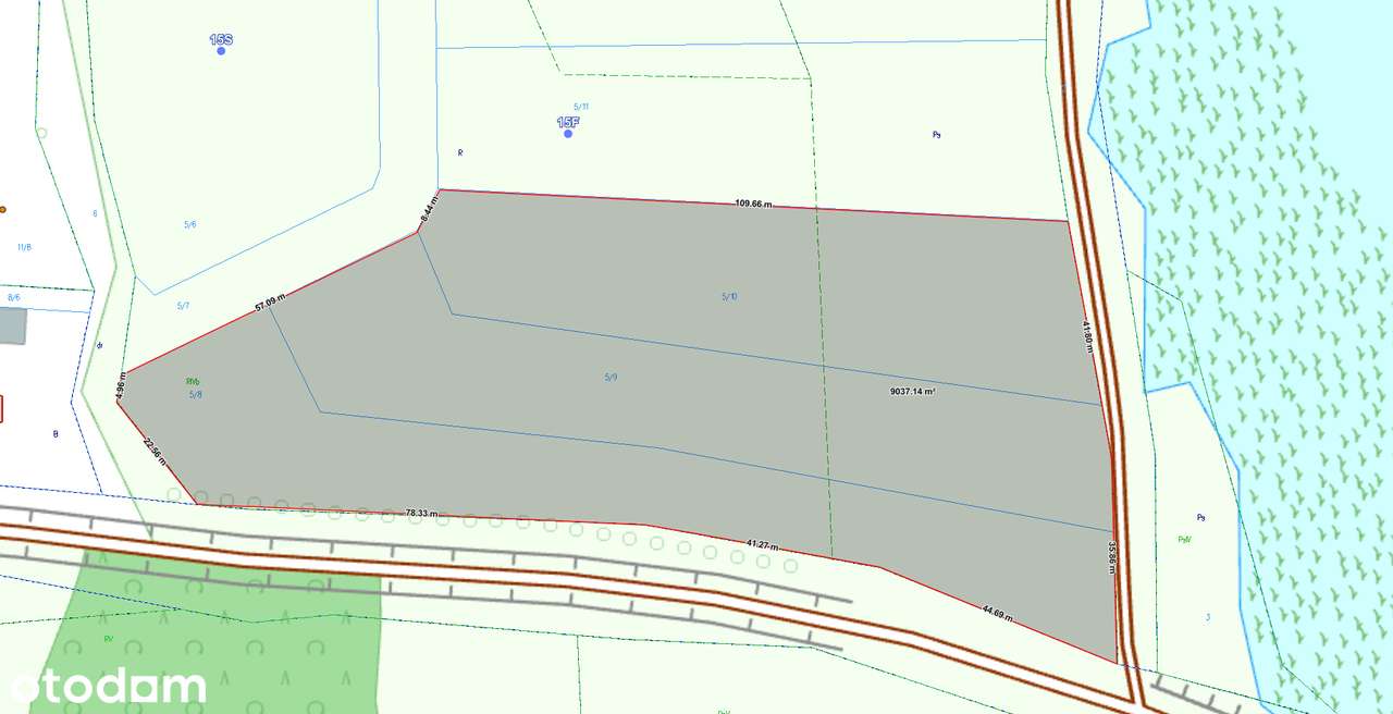 Pakiet 3 działek na skarpie z widokiem na jeziora Okrągłe Dąbrowo Małe-1