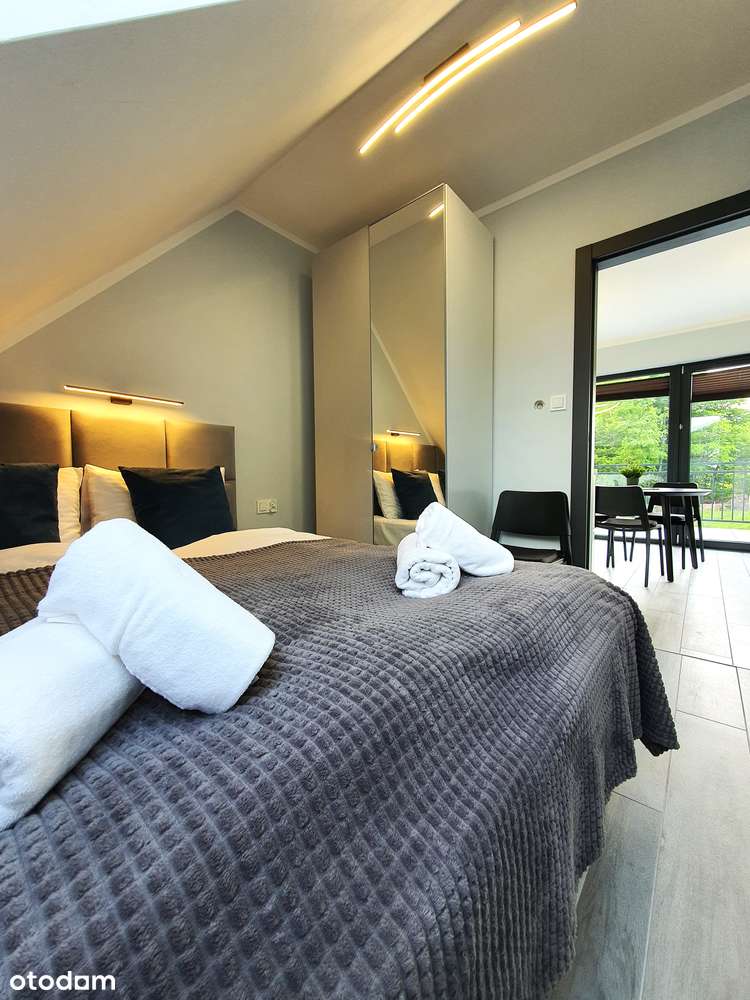 Podwójny apartament pod klucz z dużymi tarasami, sauną i parkingiem-9