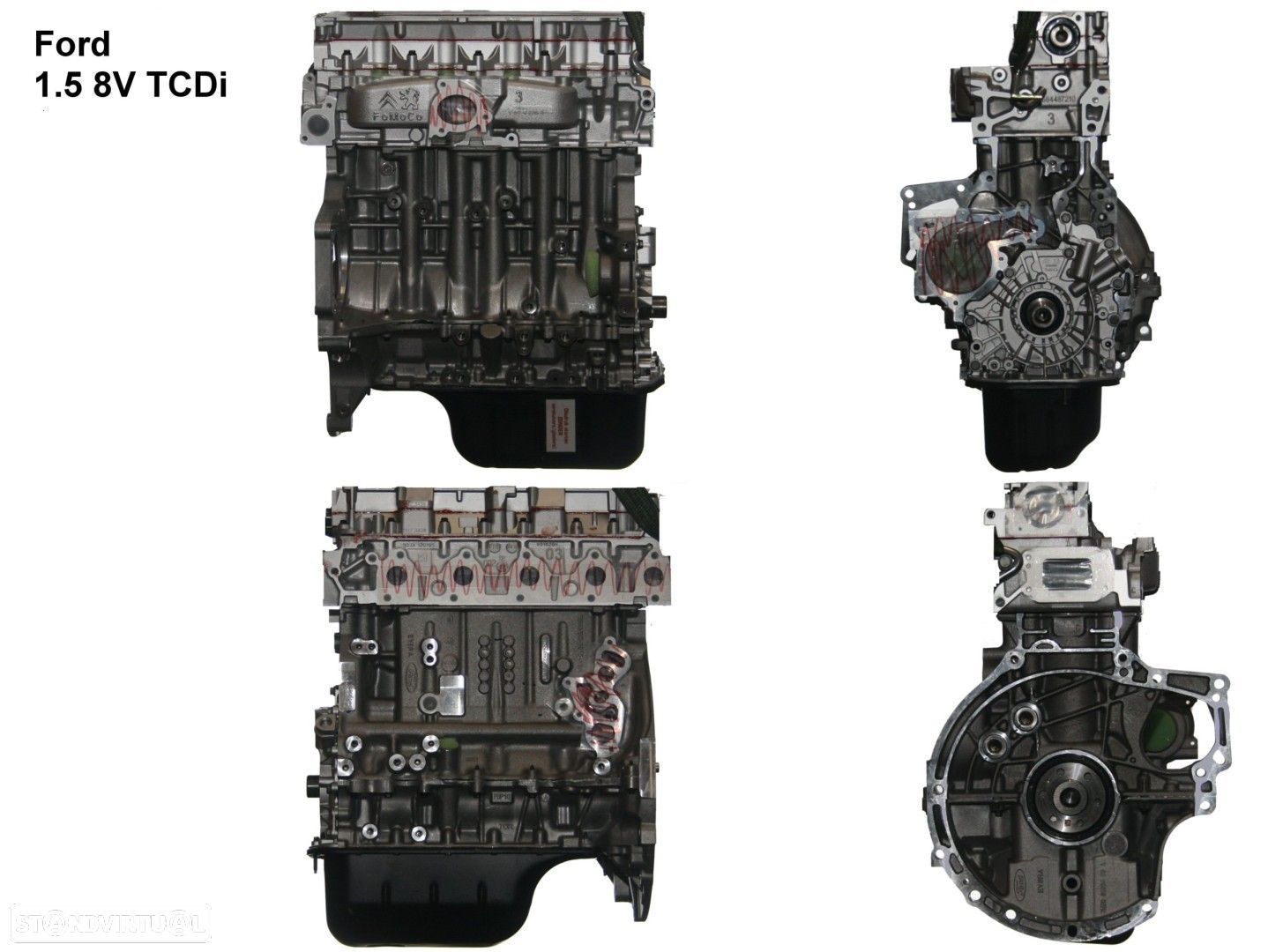 Motor  Reconstruído FORD B-MAX 1.5 TDCI UGJC - 1