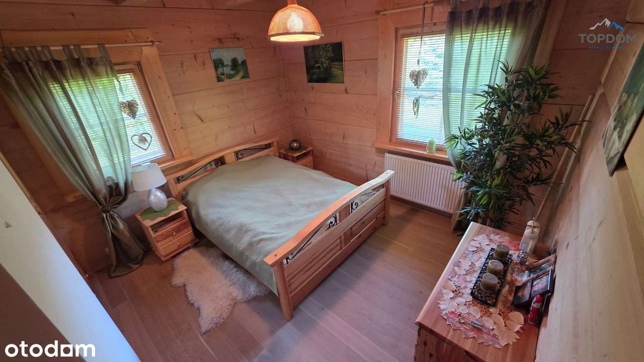 Piękny dom z półbala w Łapszach Niżnych-9