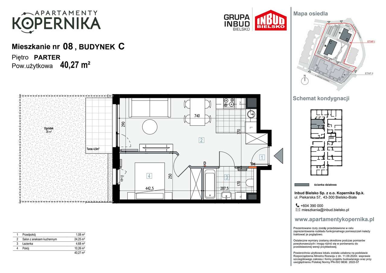 Apartamenty Kopernika | mieszkanie 2-pok. | C_8 - Pełny obrazek: 3/8