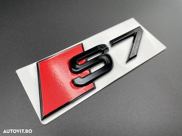 Emblema Premium Audi S3 S4 S5 S6 S7 S8 Negru - 5