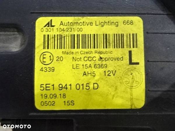 SKODA OCTAVIA 3 Lift LAMPA ful LED LEWA 5E1941015D - 10