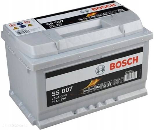 Akumulator BOSCH 74Ah 750A S5 P+ Bosch 0 092 S50 070 MOŻLIWY DOWÓZ MONTAŻ - 3