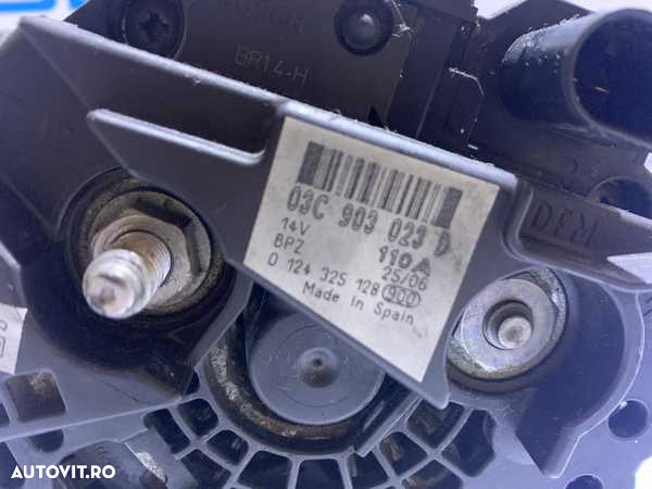 Alternator 14V 110A Skoda Octavia 2 1.6 FSI BLF 2004 - 2013 Cod 03C903023D 0124325128 - 7