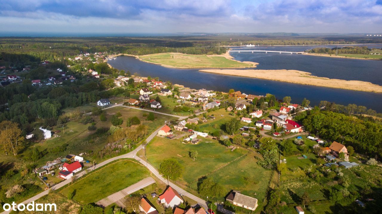 Piękna działka wyspie KARSIBÓR 200 m od wody.