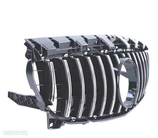 GRELHA FRONTAL LOOK AMG GT PARA MERCEDES CLA C117 PRETO CROMO 16-18 - 2