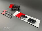 Set embleme Premium Audi S6 Negru / Roșu - 3