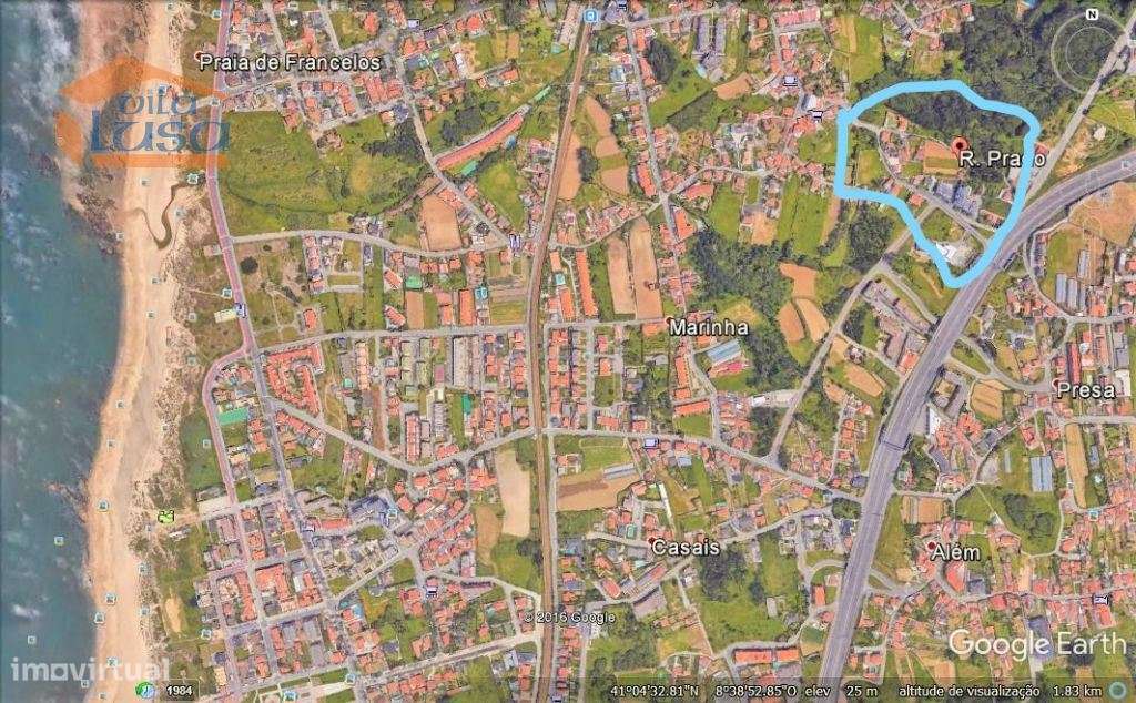 Terreno Francelos com PIP Aprovado para construção em Altura - Grande imagem: 3/7